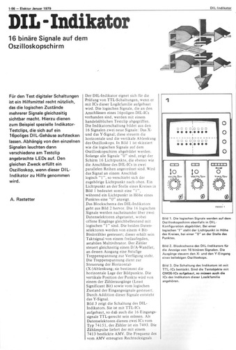  DIL-Indikator (16 TTL-Signale auf Oszilloskop darstellen, 74151, 7493, 7400) 