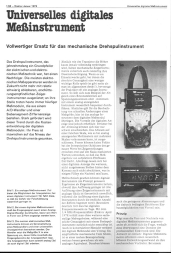  Universelles digitales Messinstrument (7-Segment-Anzeige mit A/D-Wandler CA3162E) 