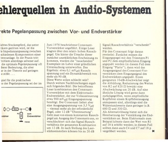  Fehlerquellen in Audio-Systemen (Betrachtung zur Pegelanpassung) 