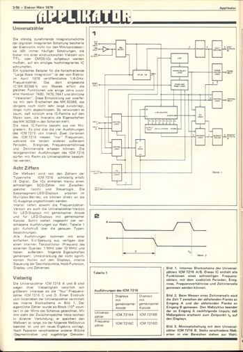  Applikator (Frequenz und Universalz&auml;hler mit ICM7216) 