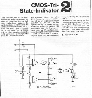  CMOS Tri-State-Indikator (akustisch) 