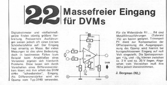  Massefreier Eingang f&uuml;r Digitalvoltmeter 