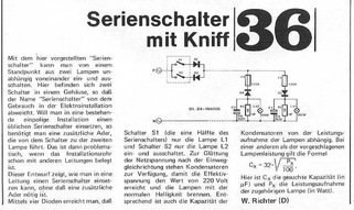  Serienschalter (2 Lampen &uuml;ber 1 Leitung) (220 V Licht) 