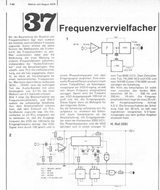  Frequenz-Vervielfacher (PLL 4046) 