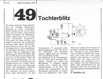  Tochterblitz (Lichtgesteuert) 