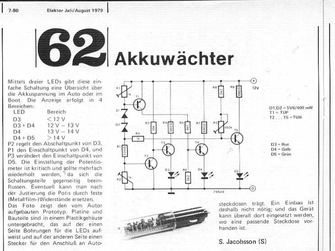  Akku-&Uuml;berwachung (Bleiakku-Spannung) 