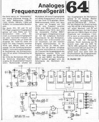  Analoges Frequenz-Messger&auml;t (100 Hz-10 MHz) 