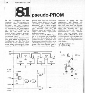  Pseudo PROM (RAM als ROM) 