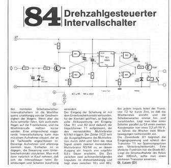  Intervall-Schalter (drehzahlgesteuert) 