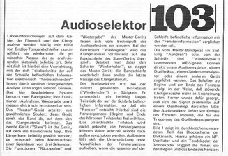  Audio-Selektor (2 Recoder Endlosschleife) 