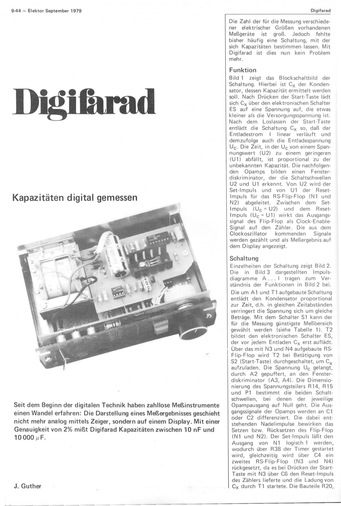  Digifarad (Kapazit&auml;tsmessung mit Z&auml;hler von 10 nF bis 10000 uF) 