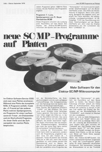 Neue SC/MP-Programme auf Platten (Software) 