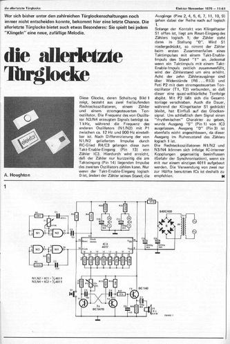  Die allerletzte T&uuml;rglocke (mit 4017) 