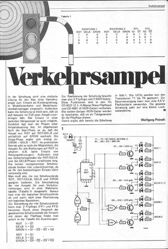  Verkehrsampel (f&uuml;r Modellbau, 4027, 4001, LEDs) 