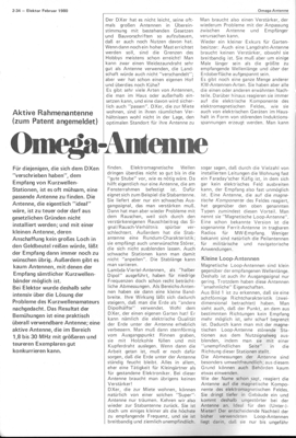 Omega-Antenne (Aktive Rahmenantenne, KW-Empfang 1,8-30MHz)