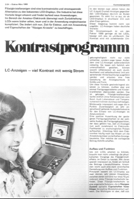 Kontrastprogramm (LCD-Anzeigen, Prinzip, Anwendung als Ziffernanzeige 43D5R03 (LXD))