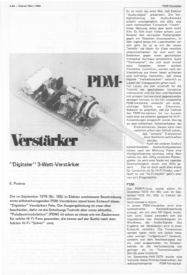 PDM-Verstärker (Digitaler 3-W-an-4-Ohm-Verstärker; CA3130, 40106, BD137/138)