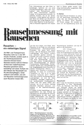 Rauschmessung mit Rauschen (NF-Audio-Rauschgenerator)