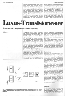 Luxux-Transistortester (Stromverstärkung direkt anzeigen auf 7-Segment-Anzeige, mit 741)