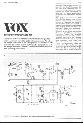 VOX (Sprachgesteuerter Schalter, Verbesserung seit Januarheft 80)