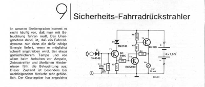 Sicherheits-Fahrrad-Rücklicht