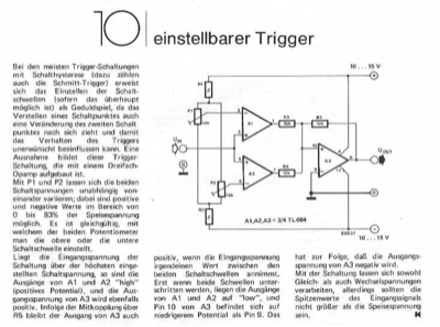 Einstellbarer Trigger (TL084)