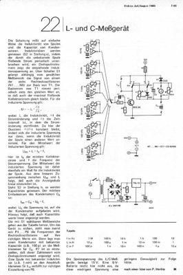 L- und C-Messgerät (Induktiv Kapazitiv)