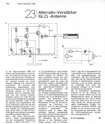 Omega-Antennen-Verstärker