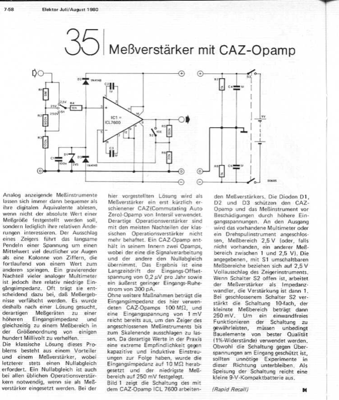 Mess-Verstärker (ICL7600)