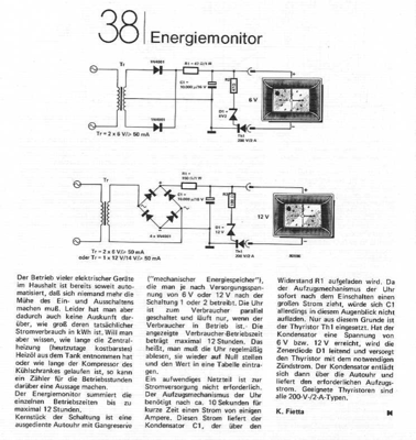 Energiemonitor (Betriebszeit)