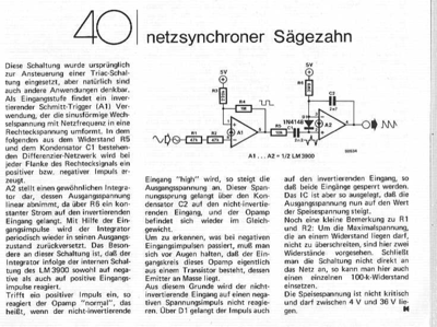 Netzsynchroner Sägezahn