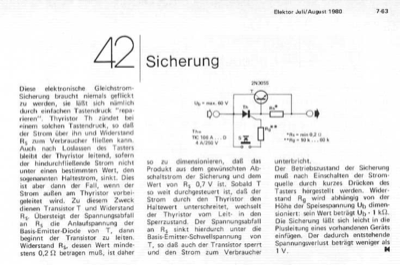 Sicherung (Thyristor)