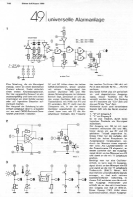 Universelle Alarmanlage (Lichtsensor-Feuchte)