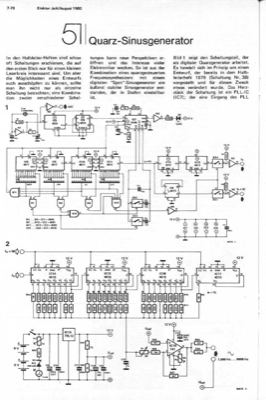 Quarz-Sinus-Generator (PLL 1-9999Hz)