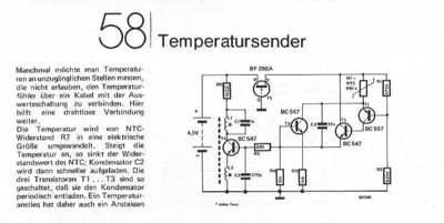 Temperatursender (NTC 1,3MHz)