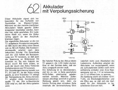 Akku-Lader (Verpolungsschutz NiCd)