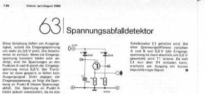 Spannungsabfalldetektor (0,6V)