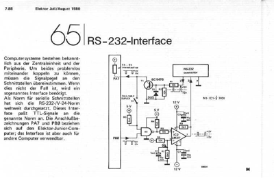 RS232-Interface (Junior-Computer)