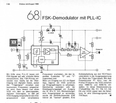 FSK-Demodulator mit PLL-IC