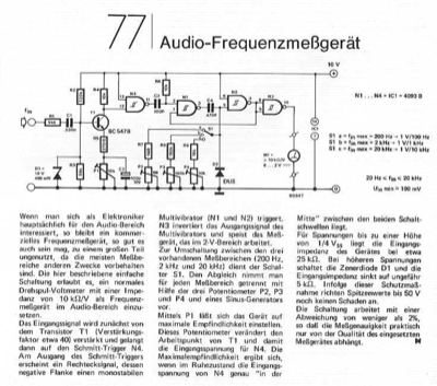 Audio-Frequenzmessgerät (Analoganzeige)