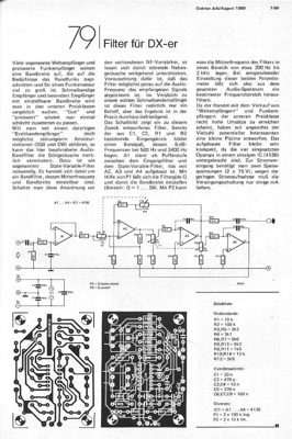 Filter für DX-er (SSB CW, 1 OpAmp)