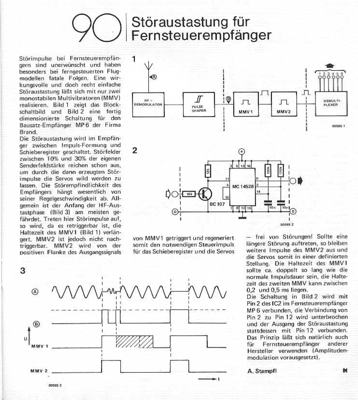 Störaustastung für Fernsteuerempfänger