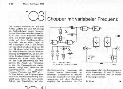 Chopper für Oszilloskop