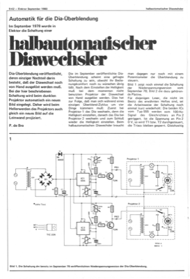 Halbautomatischer Diawechsler