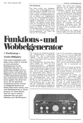 Funktions- und Wobbelgenerator (mit XR2206, für Audio-Messplatz)