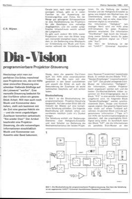 Dia-Vision (programmierbare Projektor-Steuerung)