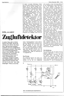 Zugluftdetektor (BC639 als Sensor für Temperaturabnahme)