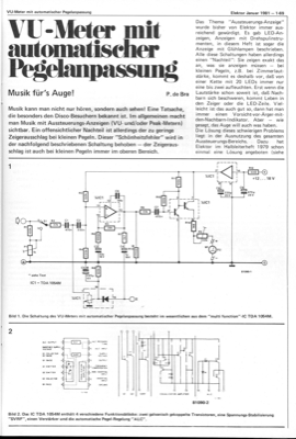 VU-Meter mit automatischer Pegelanpassung