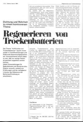 Regenerieren von Trockenbatterien (Betrachtung)