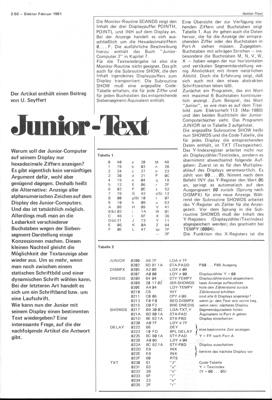 Junior-Computer (Textanzeige Software)